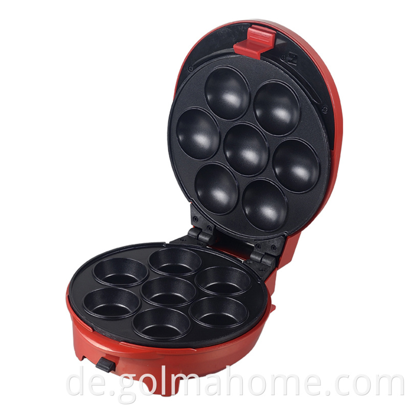 Anbolife Waffel Maker Skid-resistenter Donut / Sandwich / Waffelmacher mit 9 verschiedenen Platten